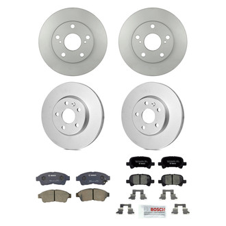 Bosch® - QuietCast™ Premium Front and Rear Brake Kit with Ceramic Pads