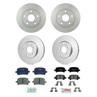 Bosch® - QuietCast™ Premium Front and Rear Brake Kit with Ceramic Pads