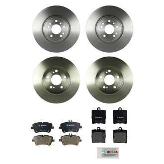 Bosch® - QuietCast™ Premium Front and Rear Brake Kit with Organic Pads