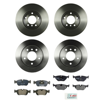 Bosch® - QuietCast™ Premium Front and Rear Brake Kit with Organic Pads