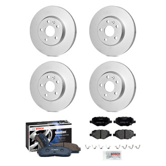 Bosch® - QuietCast™ Premium Front and Rear Brake Kit with Organic Pads