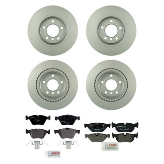 Bosch® - QuietCast™ Premium Front and Rear Brake Kit with Organic Pads
