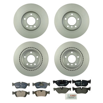Bosch® - QuietCast™ Premium Front and Rear Brake Kit with Organic Pads