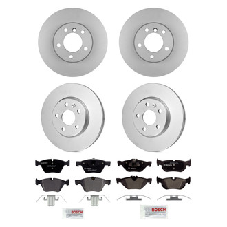 Bosch® - QuietCast™ Premium Front and Rear Brake Kit with Organic Pads