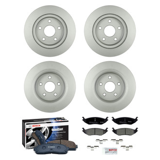 Bosch® - QuietCast™ Premium Front and Rear Brake Kit with Ceramic Pads