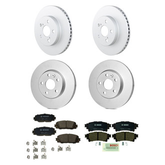 Bosch® - QuietCast™ Premium Front and Rear Brake Kit with Ceramic Pads
