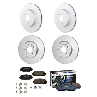 Bosch® - QuietCast™ Premium Front and Rear Brake Kit with Ceramic Pads