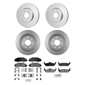 Bosch® - QuietCast™ Premium Front and Rear Brake Kit with Ceramic Pads