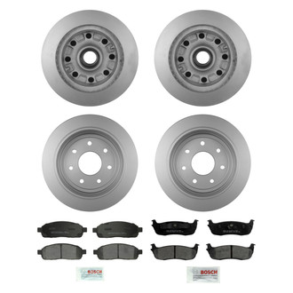 Bosch® - QuietCast™ Premium Front and Rear Brake Kit with Ceramic Pads