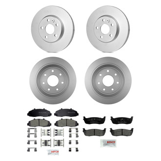 Bosch® - QuietCast™ Premium Front and Rear Brake Kit with Ceramic Pads