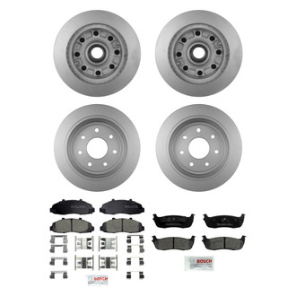 Bosch® - QuietCast™ Premium Front and Rear Brake Kit with Ceramic Pads