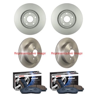 Bosch® - QuietCast™ Premium Front and Rear Brake Kit with Ceramic Pads