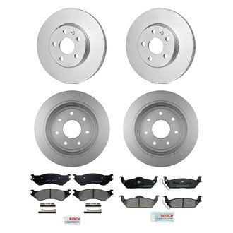 Bosch® - QuietCast™ Premium Front and Rear Brake Kit with Ceramic Pads
