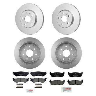 Bosch® - QuietCast™ Premium Front and Rear Brake Kit with Ceramic Pads