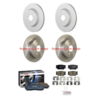 Bosch® - QuietCast™ Premium Front and Rear Brake Kit with Ceramic Pads