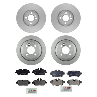 Bosch® - QuietCast™ Premium Front and Rear Brake Kit with Organic Pads