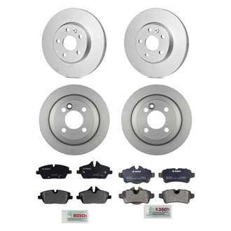 Bosch® - QuietCast™ Premium Front and Rear Brake Kit with Organic Pads