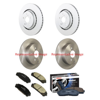 Bosch® - QuietCast™ Premium Front and Rear Brake Kit with Ceramic Pads