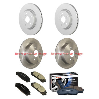 Bosch® - QuietCast™ Premium Front and Rear Brake Kit with Ceramic Pads