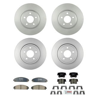 Bosch® - QuietCast™ Premium Front and Rear Brake Kit with Ceramic Pads