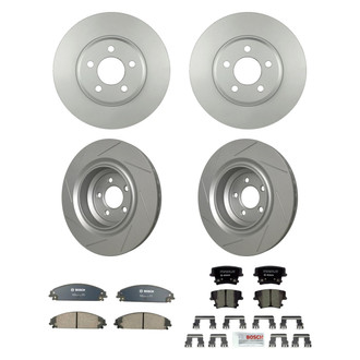 Bosch® - QuietCast™ Premium Front and Rear Brake Kit with Ceramic Pads