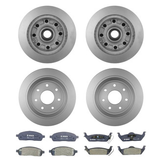 Bosch® - QuietCast™ Premium Front and Rear Brake Kit with Organic Pads
