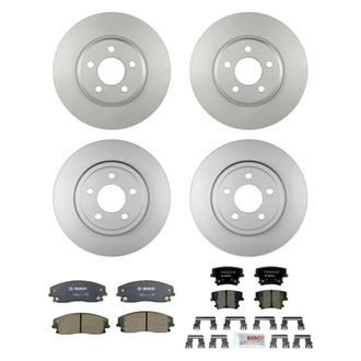 Bosch® - QuietCast™ Premium Front and Rear Brake Kit with Ceramic Pads