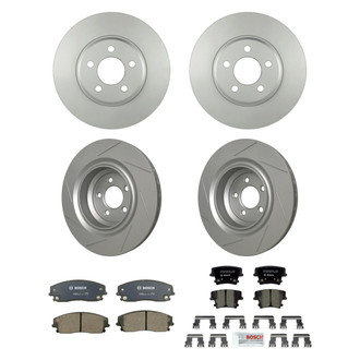 Bosch® - QuietCast™ Premium Front and Rear Brake Kit with Ceramic Pads