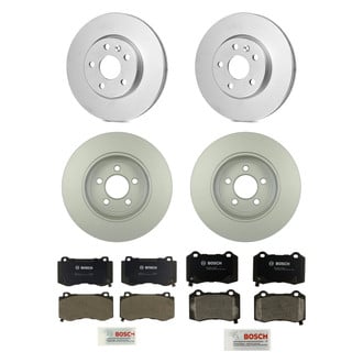 Bosch® - QuietCast™ Premium Front and Rear Brake Kit with Organic Pads
