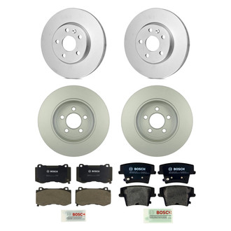 Bosch® - QuietCast™ Premium Front and Rear Brake Kit with Organic Pads
