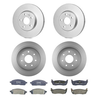 Bosch® - QuietCast™ Premium Front and Rear Brake Kit with Organic Pads