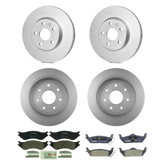 Bosch® - QuietCast™ Premium Front and Rear Brake Kit with Organic Pads