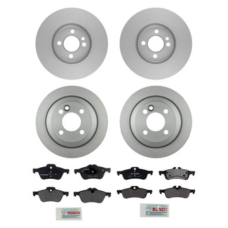 Bosch® - QuietCast™ Premium Front and Rear Brake Kit with Organic Pads