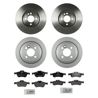 Bosch® - QuietCast™ Premium Front and Rear Brake Kit with Organic Pads