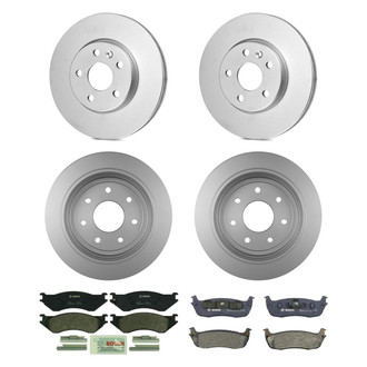 Bosch® - QuietCast™ Premium Front and Rear Brake Kit with Organic Pads