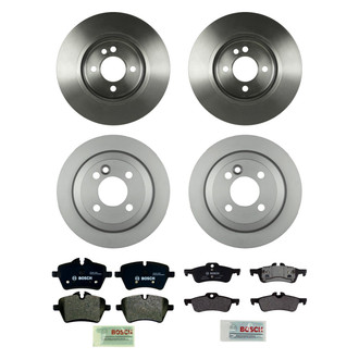 Bosch® - QuietCast™ Premium Front and Rear Brake Kit with Organic Pads