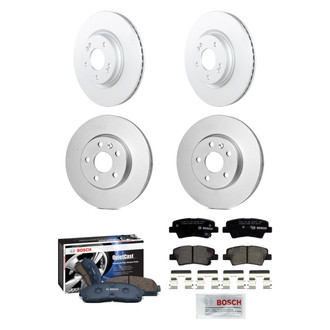 Bosch® - QuietCast™ Premium Front and Rear Brake Kit with Ceramic Pads