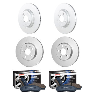 Bosch® - QuietCast™ Premium Front and Rear Brake Kit with Ceramic Pads