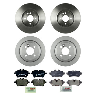 Bosch® - QuietCast™ Premium Front and Rear Brake Kit with Organic Pads