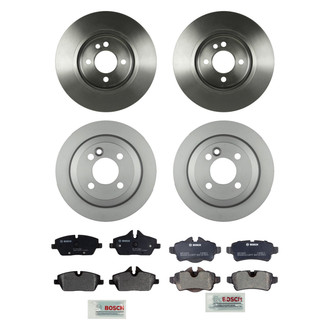 Bosch® - QuietCast™ Premium Front and Rear Brake Kit with Organic Pads