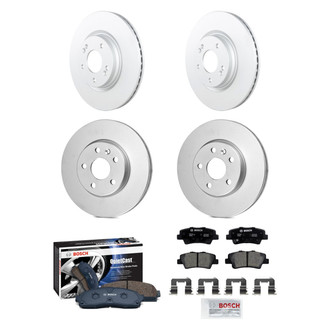 Bosch® - QuietCast™ Premium Front and Rear Brake Kit with Ceramic Pads