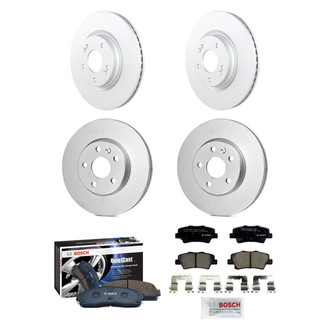 Bosch® - QuietCast™ Premium Front and Rear Brake Kit with Ceramic Pads