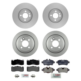 Bosch® - QuietCast™ Premium Front and Rear Brake Kit with Organic Pads