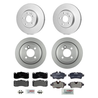 Bosch® - QuietCast™ Premium Front and Rear Brake Kit with Organic Pads