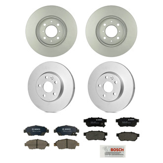 Bosch® - QuietCast™ Premium 1-Piece Brake Kit with Organic Brake Pads