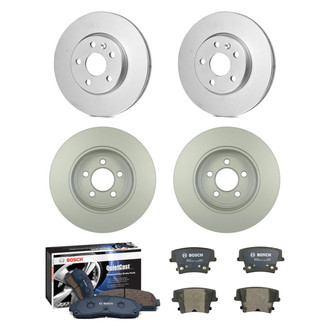 Bosch® - QuietCast™ Premium Front and Rear Brake Kit with Organic Pads