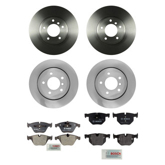 Bosch® - QuietCast™ Premium Front and Rear Brake Kit with Organic Pads