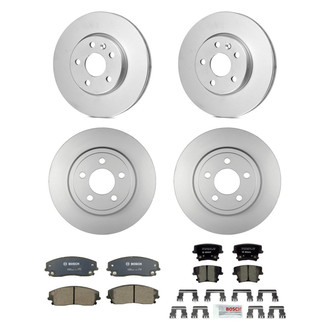 Bosch® - QuietCast™ Premium Front and Rear Brake Kit with Ceramic Pads