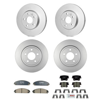 Bosch® - QuietCast™ Premium Front and Rear Brake Kit with Ceramic Pads