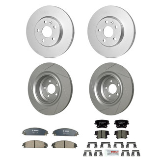 Bosch® - QuietCast™ Premium Front and Rear Brake Kit with Ceramic Pads